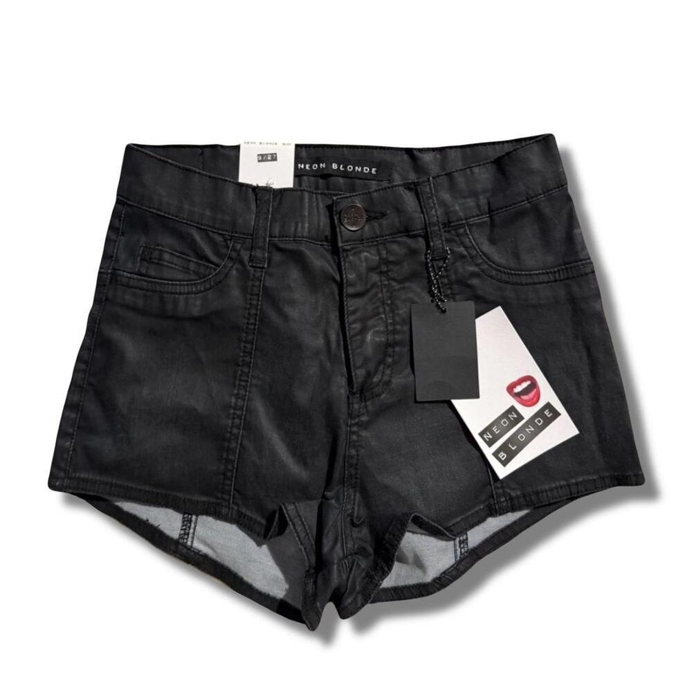 Urban Outfitters Neon Blondie Faux Leather Shorts New With Tags Size 27